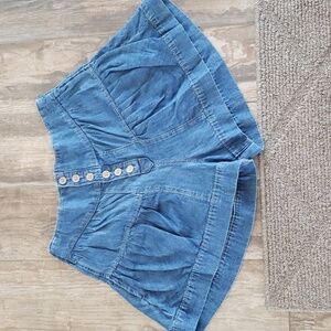 Free People Women's High Rise Denim Shorts